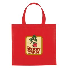 Non-Woven Mini Brochure Tote Bag - 3323_RED_Colorbrite