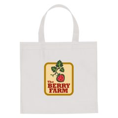 Non-Woven Mini Brochure Tote Bag - 3323_WHT_Colorbrite