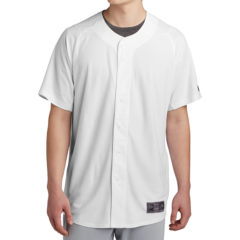 New Era® Diamond Era Full-Button Jersey - 8582-White-1-NEA220WhiteModelFront3-1200W