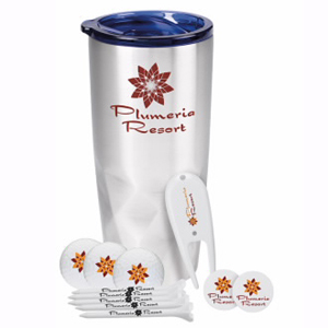 Glacial Diamonds Tumbler Golf Kit-Callaway® Warbird 2.0 - M0216 Silver with red
