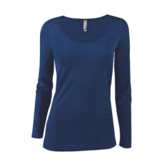 Delta Platinum Ladies’ CVC Long Sleeve Scoop Neck Tee - P507CA2U