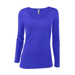 Delta Platinum Ladies’ CVC Long Sleeve Scoop Neck Tee - P507CA4U