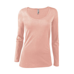 Delta Platinum Ladies’ CVC Long Sleeve Scoop Neck Tee - P507CF85