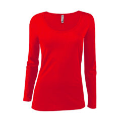 Delta Platinum Ladies’ CVC Long Sleeve Scoop Neck Tee - P507CFH9