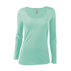 Delta Platinum Ladies’ CVC Long Sleeve Scoop Neck Tee - P507CVT4