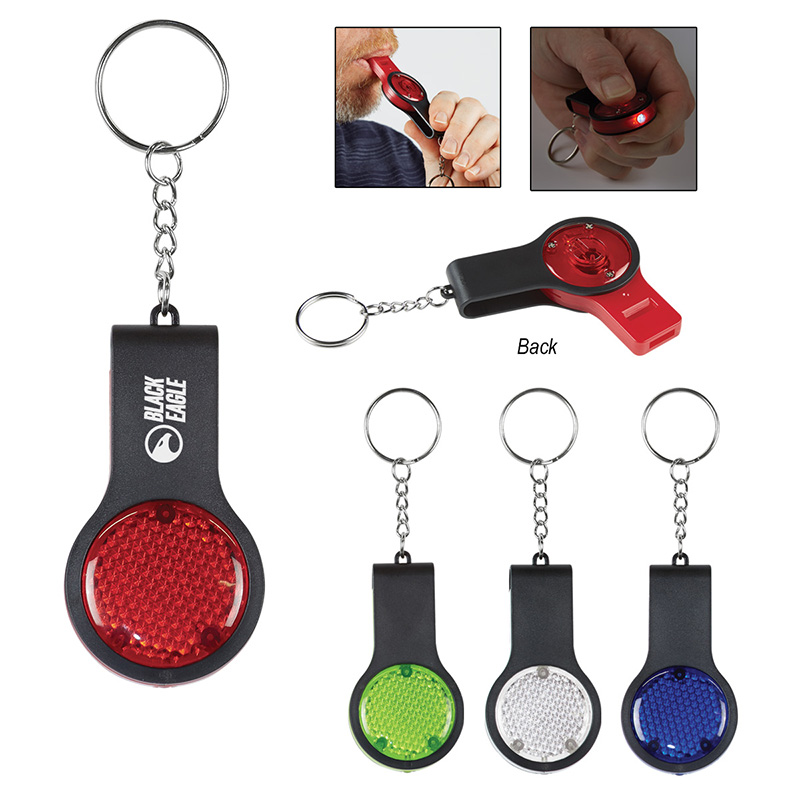 Reflector Key Light With Safety Whistle - a4080group