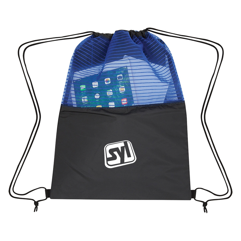 Sheer Mesh Pinstripe Sports Pack - a4094blue