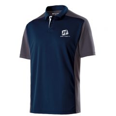 Holloway Adult Polyester Closed-Hole Division Polo - 222486navycarbonwhite