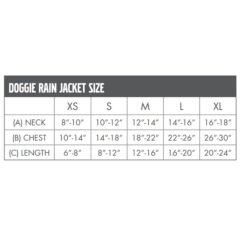 New Englander® Doggie Rain Jacket - Capture
