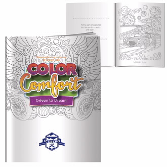 Adult Coloring Book – Driven To Dream - M0297 White
