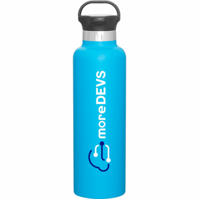 h2go ascent Powder Coated Thermal Bottle 8211 24 oz 8211 Matte Aqua