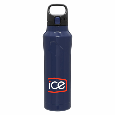 h2go houston Stainless Steel Thermal Bottle 8211 209 oz 8211 Blue