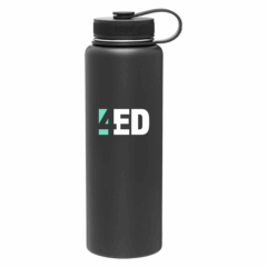 h2go venture Stainless Steel Thermal Bottle – 40 oz - h2go venture Stainless Steel Thermal Bottle 8211 40 oz 8211 Matte Black