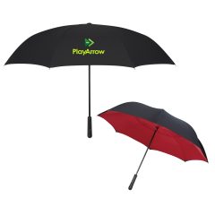 Two-Tone Inversion Umbrella – 48″ Arc - 4145_BLKRED_Colorbrite