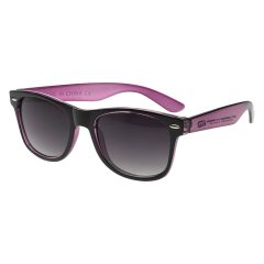 Two-Tone Translucent Malibu Sunglasses - 6264_BLKTRNPURSIDE
