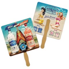 Square Hand Fan - 2 sided
