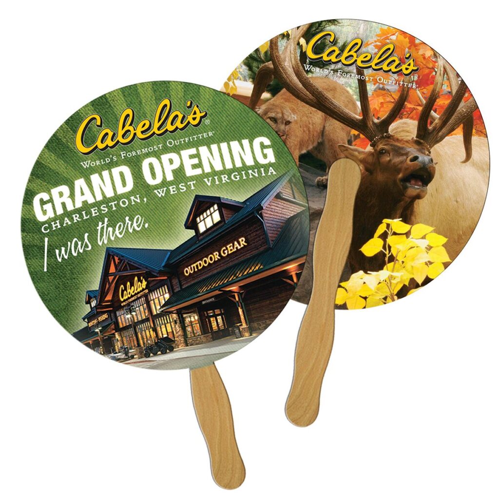 Round Hand Fan – 2 sided - E128