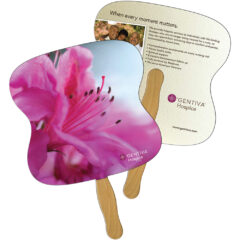 Hourglass Hand Fan-Full Color 2 Sides - LF-1