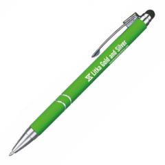 Dawson Stylus Retractable Soft Pen - dawsonstyluslimegreen