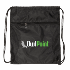 Mesh Drawstring Backpack - Mesh Drawstring Backpack 8211 Black