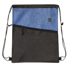 Tonal Heathered Non-Woven Drawstring Backpack - bg219_03_z