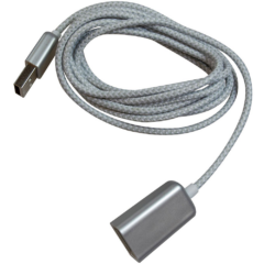 Braided Long Cable - braidedcablegrey