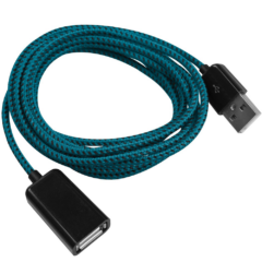 Braided Long Cable - braidedcableteal