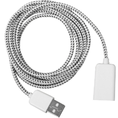 Braided Long Cable - braidedcablewhite