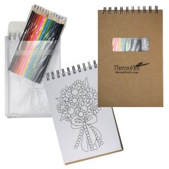 Notebook with Colored Pencils - image_10956