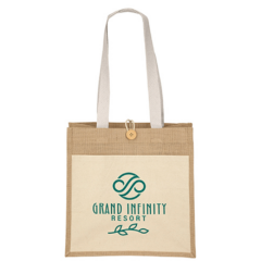 Izzy™ Jute Tote Bag - izzyonecolorimprint