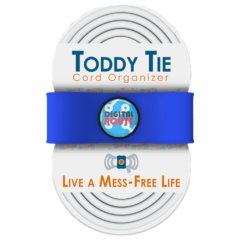 Toddy Tie Cord Organizer - toddytieblue
