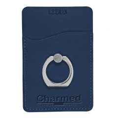 Leeman Tuscany™ Card Holder with Metal Ring Phone Stand - 1 6