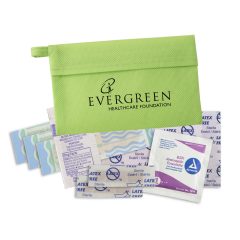 Quick Care™ Non-Woven First Aid Kit - 1511800356_3512_lime_contents