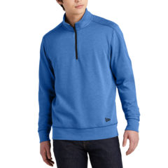 New Era® Tri-Blend Fleece 1/4-Zip Pullover - 8595-RoyalHt-1-NEA512RoyalHtModelFront1-1200W