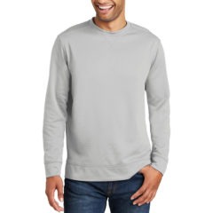 Port & Company® Performance Fleece Crewneck Sweatshirt - 8713-Silver-1-PC590SilverModelFront2