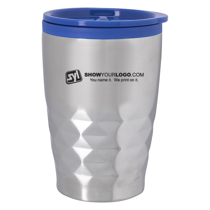 Mini Diamond Stainless Steel Tumbler – 12 oz - Blue
