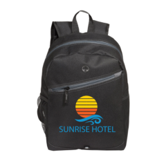 Color Zippin’ Laptop Backpack - Color Zippin8217 Laptop Backpack 8211 Black-Grey