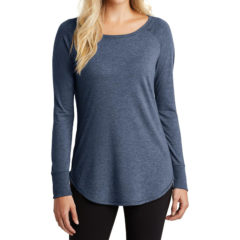 District Made® Ladies’ Perfect Tri ® Long Sleeve Tunic - DM-DT132L-Navy-Frost-A