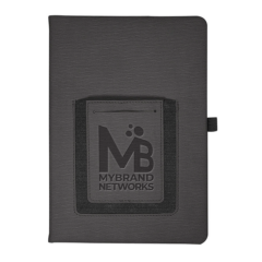 Roma Journal with Phone Pocket - Roma Journal with Phone Pocket 8211 Black