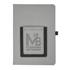 Roma Journal with Phone Pocket - Roma Journal with Phone Pocket 8211 Grey