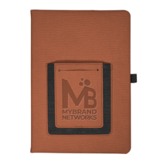 Roma Journal with Phone Pocket - Roma Journal with Phone Pocket 8211 Tan