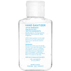 Hand Sanitizer Gel – 2 oz - h303-clear-reverse-blank