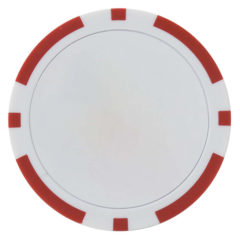 Poker Chip Ball Marker - poker red