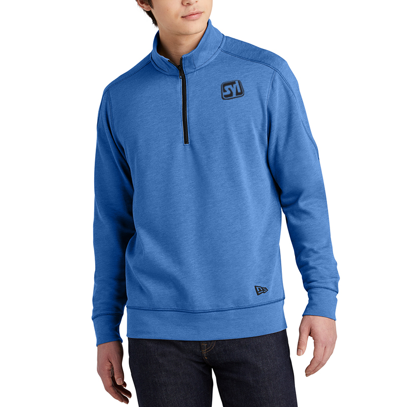 New Era® Tri-Blend Fleece 1/4-Zip Pullover - rb