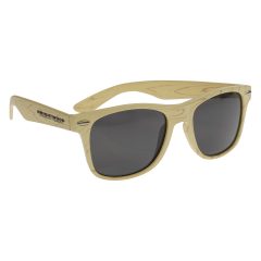 Designer Collection Woodtone Malibu Sunglasses - 6265_WOODBEG_Silkscreen
