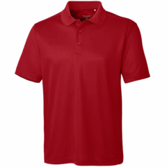 Clique Ice Pique Mens Short Sleeve Tech Polo - Clique Ice Pique Mens Short Sleeve Tech Polo 8211 Cardinal Red