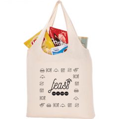 Grocery 5 oz Cotton Canvas Tote - download 12