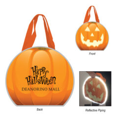 Reflective Halloween Pumpkin Tote Bag - 3690_group