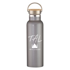 Tipton Stainless Steel Bottle with Bamboo Lid – 21 oz - 5633_GPH_Silkscreen