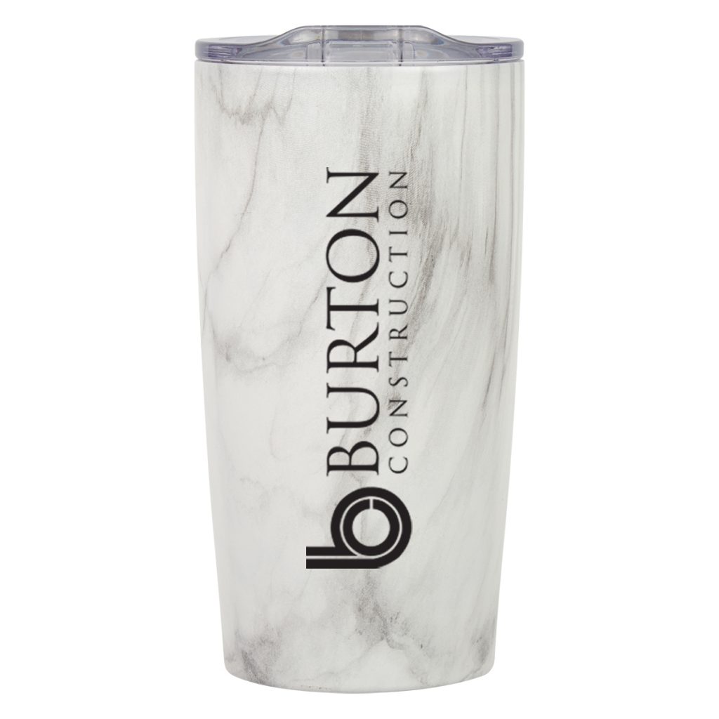 Marbled Himalayan Tumbler – 20 oz - 5778_WHTBLK_Silkscreen 1